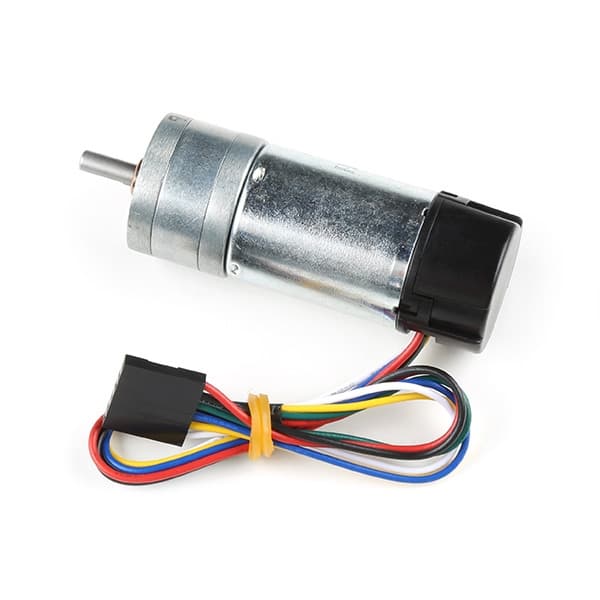 Металлический мотор-редуктор с энкодером - 12 В (9,7:1) — фото 2