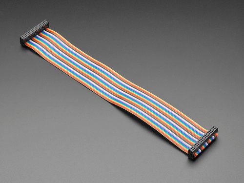 Радужный 34-контактный двухрядный ленточный кабель IDC для гибких дисков - длина 30 см — фото 2