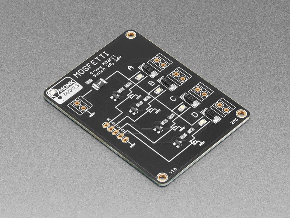 Плата драйвера 4-канального MOSFET Mosfetti от Monk Makes — фото 2
