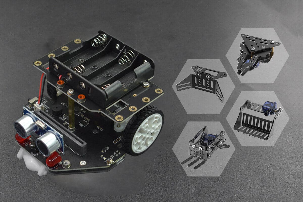 micro:Maqueen Plus с micro:Maqueen Mechanic — фото 2