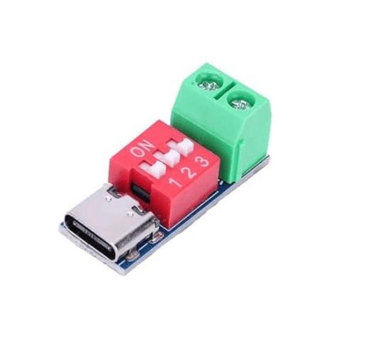 Плата адаптера подачи питания USB-C 5 В, 9 В, 12 В, 15 В или 20 В — фото 2