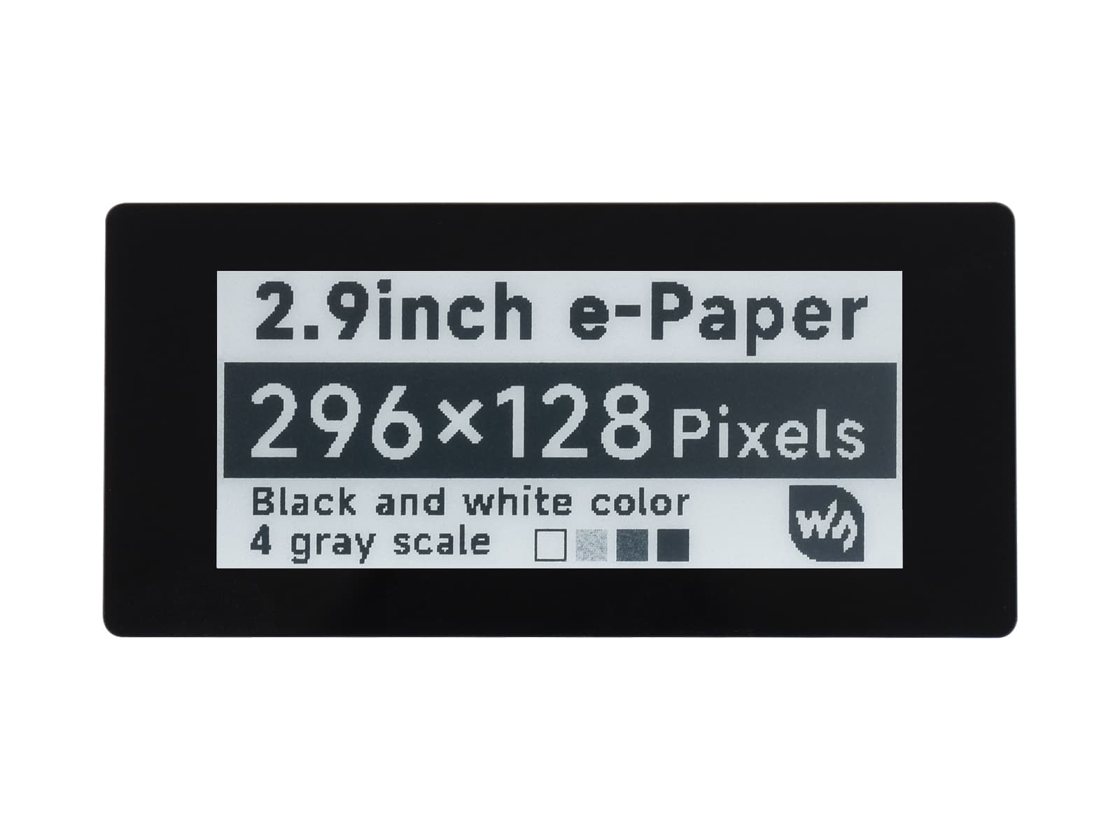 2,9-дюймовый сенсорный E-Paper E-Ink Display HAT для Raspberry Pi, 5-точечный емкостный сенсорный экран, 296 × 128, черный / белый, SPI — фото 2