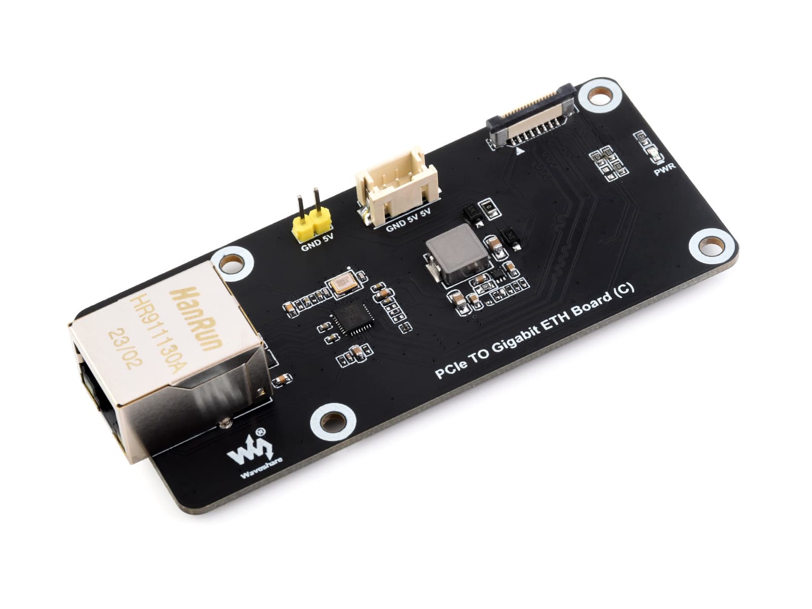 PCIe TO Gigabit ETH (C) для Raspberry Pi 5, поддерживает ОС Raspberry Pi, без драйверов, Plug And Play, адаптер Raspberry Pi 5 PCIe — фото 2