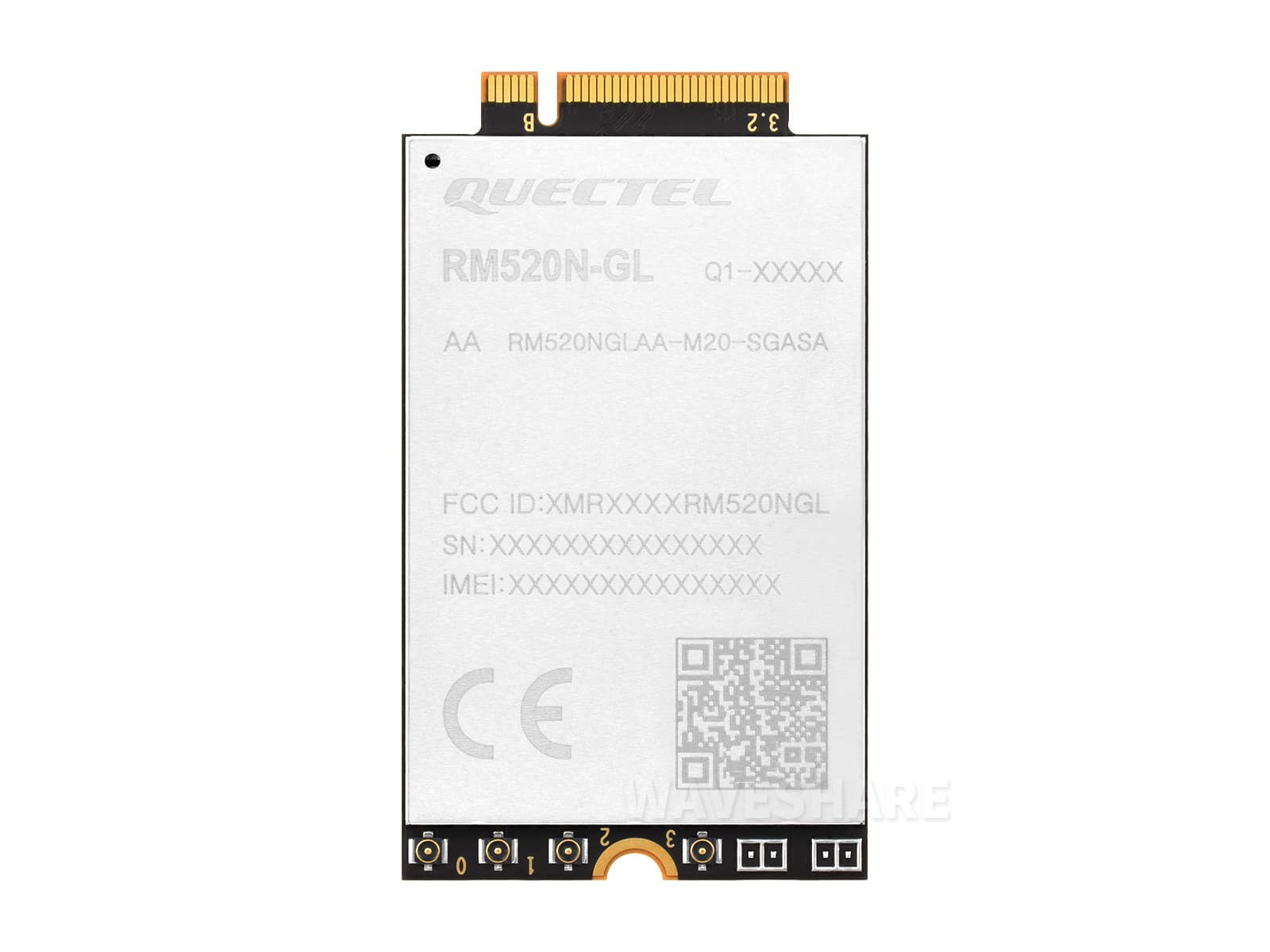 Quectel RM520N-GL Модуль IoT 5G Global Band, модуль 5G Sub-6G, форм-фактор M.2 со спецификациями 3GPP 5G Release 16 — фото 2