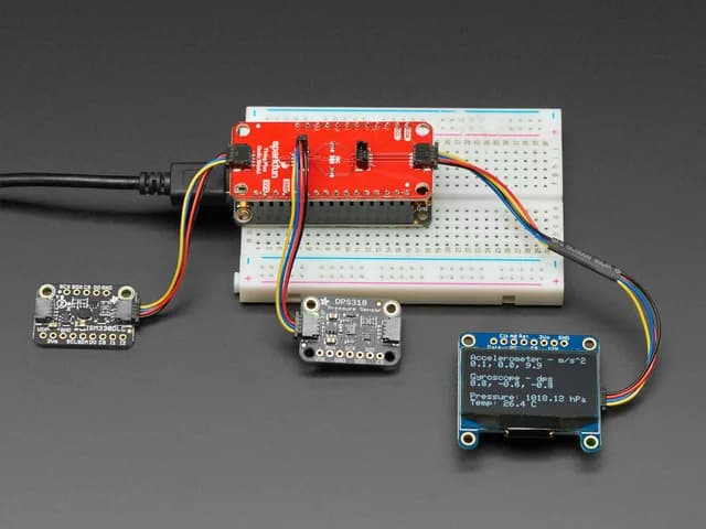 SparkFun Qwiic / Stemma QT FeatherWing (Щит для Thing Plus)