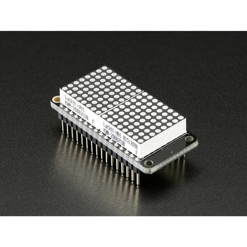 Комплект светодиодного матричного дисплея Adafruit 0.8 8x16 FeatherWing - красный