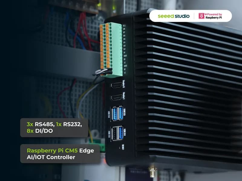 reComputer Industrial R2045-10 — самый надежный и мощный контроллер Raspberry Pi Edge AI/IOT