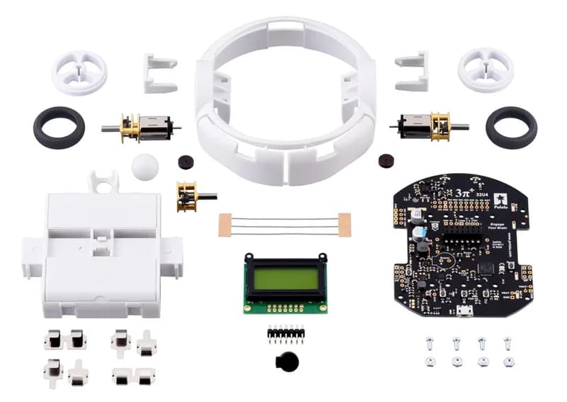 Комплект робота 3pi+ 32U4 с двигателями HPCB 15:1 (комплект Hyper Edition)