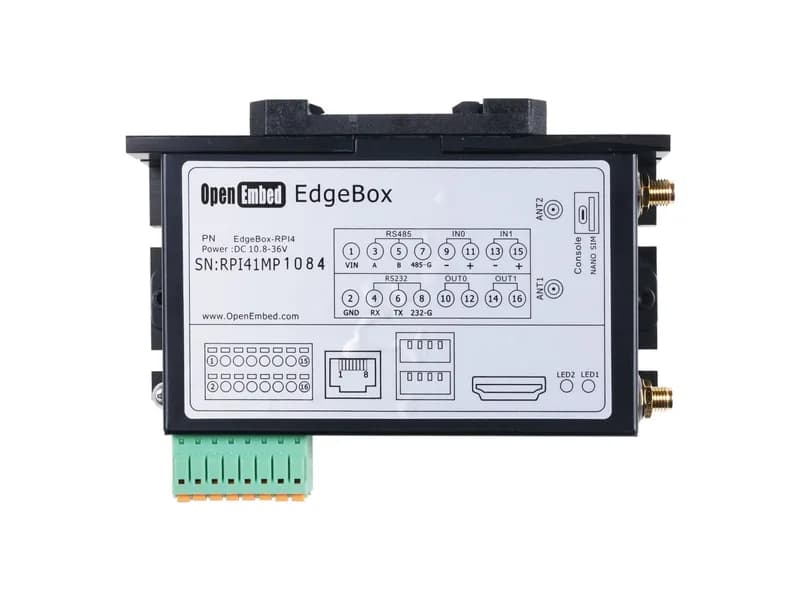 Контроллер EdgeBox-RPi4 Edge Computing с 1 ГБ ОЗУ и 8 ГБ eMMC