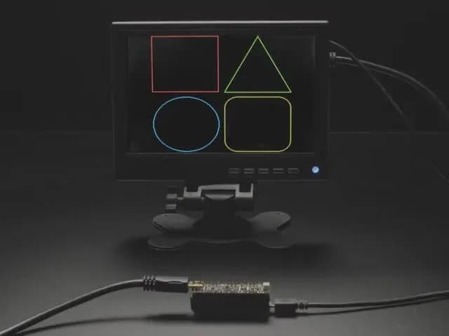 Выход Adafruit PiCowBell HSTX DVI для Pico