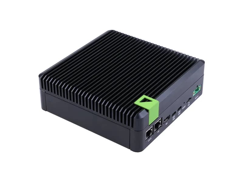 reComputer Industrial J4011 - Безвентиляторное устройство Edge AI с модулем Jetson Orin NX 8 ГБ, алюминиевый корпус с пассивным охлаждением, 2xRJ45 GbE, 1xRS232/RS-422/RS-485, 4xDI/DO, 1xCAN, 3xUSB3.2, предустановленная система JetPack