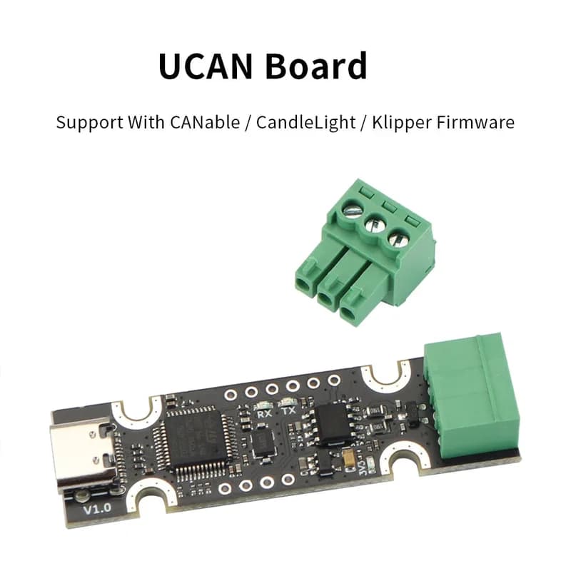 Плата FYSETC UCAN на базе адаптера STM32F072 USB-CAN с поддержкой прошивки CANable/CandleLight/Klipper