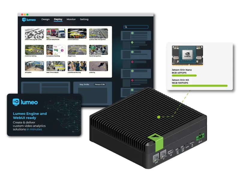 Lumeo AI Gateway на базе рекомпьютера Industrial Jetson Orin