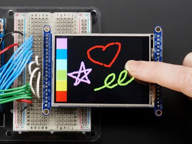 2,8-дюймовый TFT ЖК-дисплей с сенсорным экраном и разъемом MicroSD