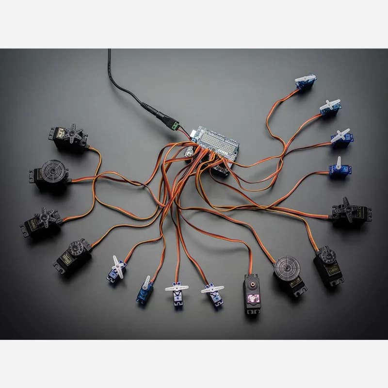 Adafruit 16-канальный 12-битный ШИМ/сервоэкран - интерфейс I2C