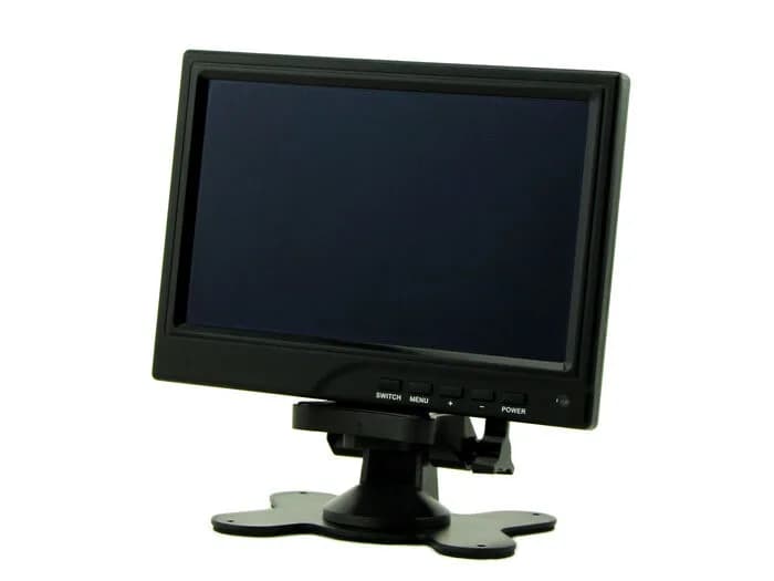 7-диагональный - IPS-дисплей 1280x800 HDMI, VGA, NTSC и PAL