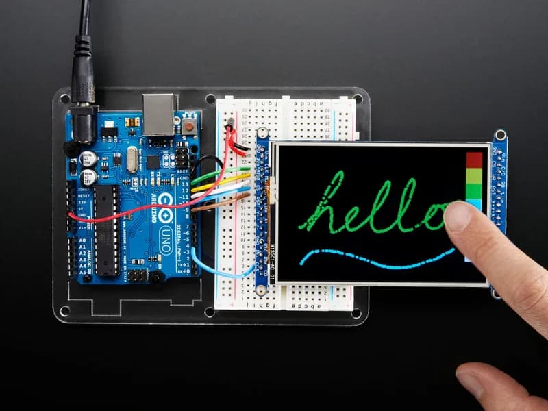 Adafruit 3,5 дюйма TFT 320x480 + коммутационная плата с сенсорным экраном и разъемом MicroSD — HX8357D