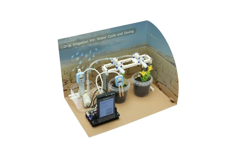 Комплект капельного орошения BOSON с платой разработки UNIHIKER K10 (Climate Action STEM Education)