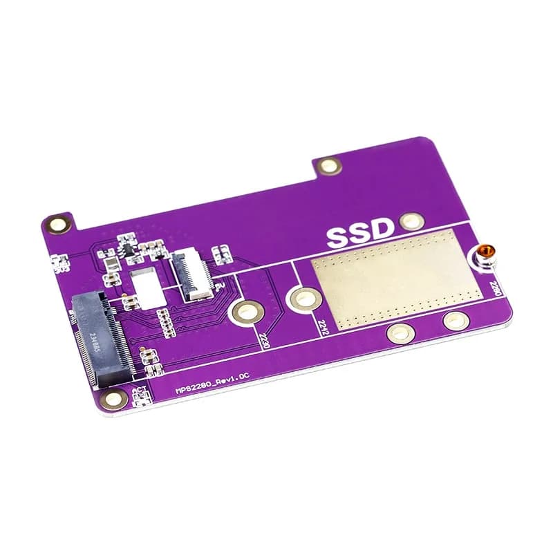 Плата расширения твердотельного накопителя PCIE to M.2 NVME SSD для Raspberry Pi 5