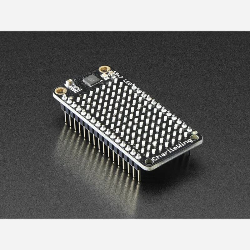 Adafruit 15x7 CharliePlex Светодиодный матричный дисплей FeatherWing - желтый