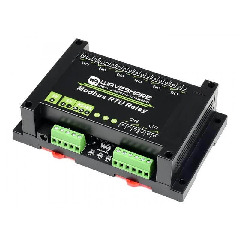 Реле Waveshare Modbus RTU (ЕС)