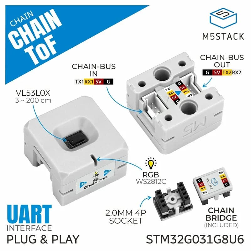 Цепь M5Stack ToFVL53L0