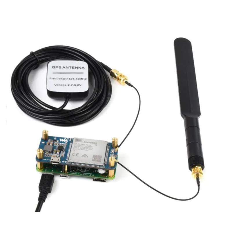SIM7600G-H 4G HAT (B) для Raspberry Pi, поддержка LTE Cat-4 4G/3G/2G, позиционирование GNSS, глобальный диапазон