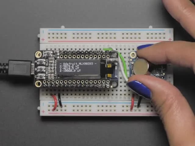 Трехосный магнитометр широкого диапазона Adafruit — MLX90393