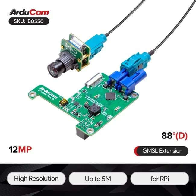 Arducam GMSL2 1200 Raspberry Pi