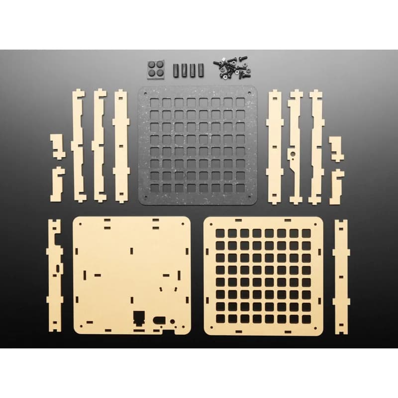Акриловый корпус Adafruit 8x8 Trellis Feather M4 + комплект оборудования