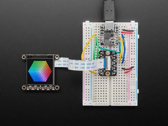 Adafruit 1,3 дюйма, 240x240, широкоугольный TFT ЖК-дисплей с поддержкой MicroSD