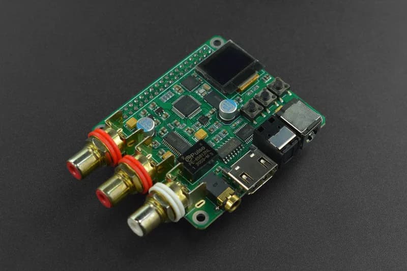 Плата аудиодекодера ЦАП для Raspberry Pi 3B+/4B
