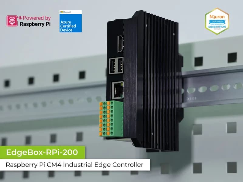 EdgeBox RPi 200 — устройство Raspberry Pi IoT Edge | Интернет вещей | 2 ГБ ОЗУ, 8 ГБ eMMC, Wi-Fi