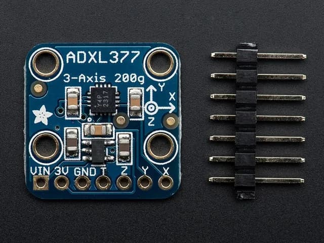ADXL377 - Трехосевой акселерометр с высоким ускорением (аналоговый выход +-200g)