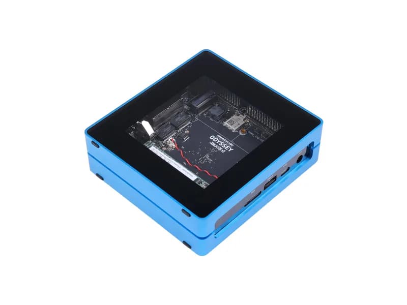 ODYSSEY Blue J4125 v2 — мини-ПК с 128 ГБ M.2 SATA, Linux и Arudino Core, двумя сетевыми адаптерами 2,5 Gigabit Ethernet, выходом 4K, RP2040, рассеиванием тепла вентилятором, корпус в сборе