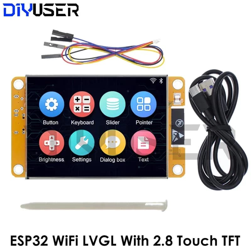 ESP32 Arduino LVGL WIFI и Bluetooth макетная плата 2,8 "240*320 интеллектуальный экран дисплея 2,8-дюймовый ЖК-TFT-модуль с сенсорным экраном