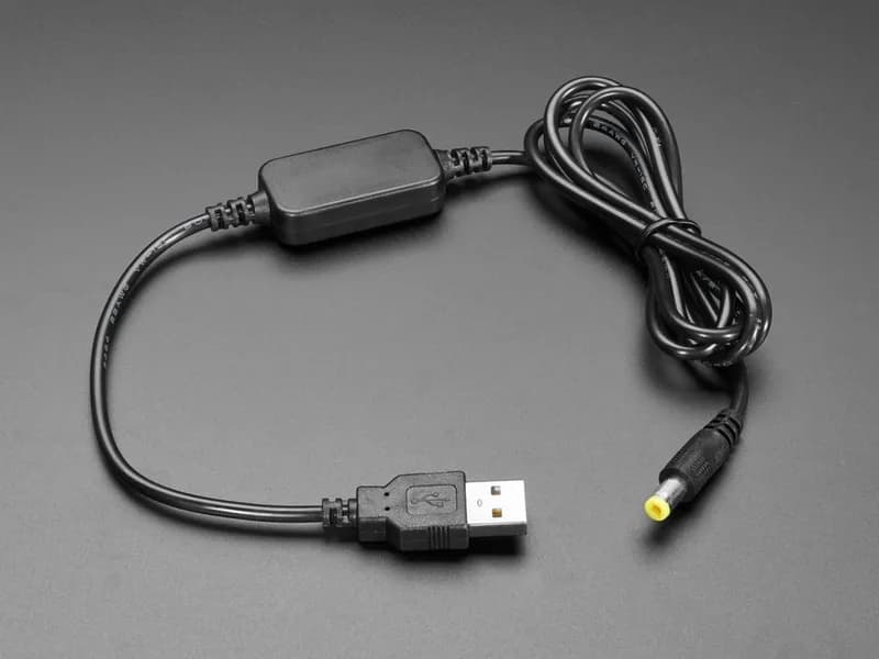 Усилительный кабель постоянного тока USB — 5,5 мм / 2,1 мм — выход 12 В