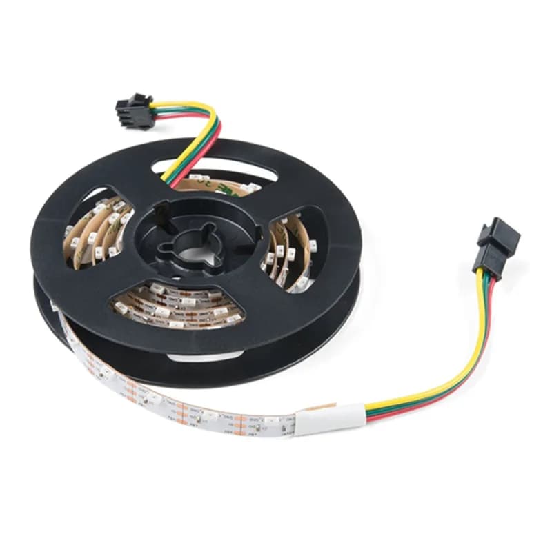 Узкая светодиодная RGB лента с боковой подсветкой - адресная, 1 м, 60 светодиодов (SK6812)
