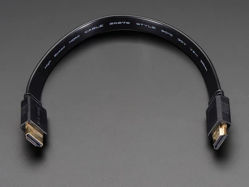 Плоский кабель HDMI — длина 1 фут / 30 см