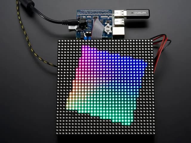Adafruit RGB Matrix HAT + RTC для Raspberry Pi — мини-комплект