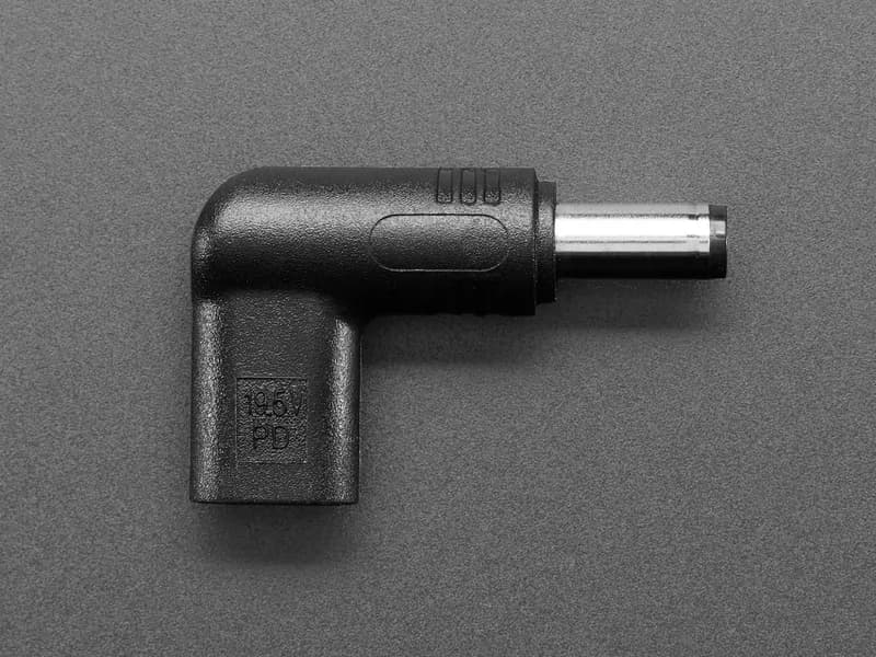 Адаптер USB Type C PD на цилиндрический разъем 5,5 мм/2,1 мм - 20 В