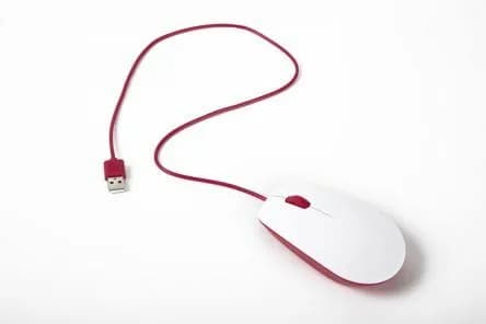 Официальная мышь Raspberry Pi, красный/белый