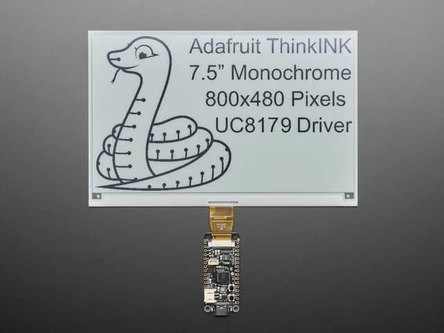 7,5 дюйма, 800 x 480, монохромный, электронные чернила / электронная бумага — пустой дисплей