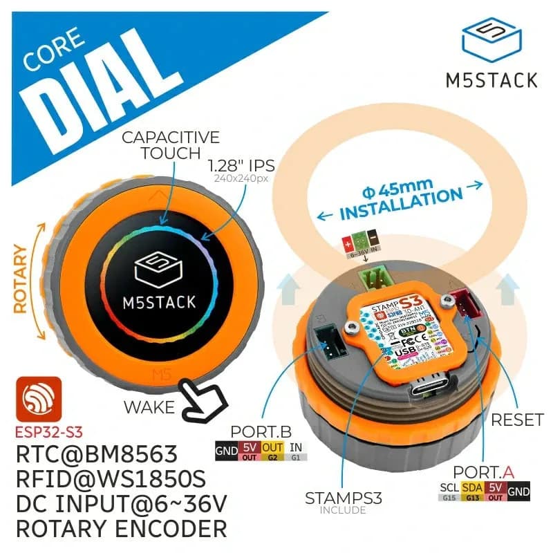M5Stack Dial ESP32S3 --