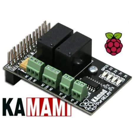 KAmodRPi PwrRELAY - модуль релейных выходов для миникомпьютеров Raspberry Pi3, Pi2, Pi+, Pi