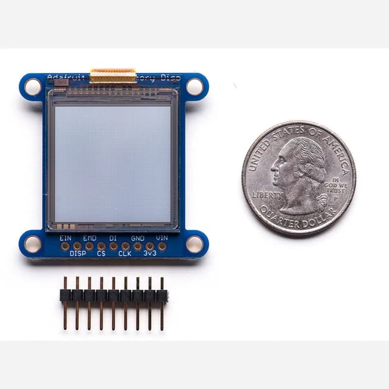 Дисплей SHARP Memory Display Breakout — 1.3 96x96, серебристый, монохромный