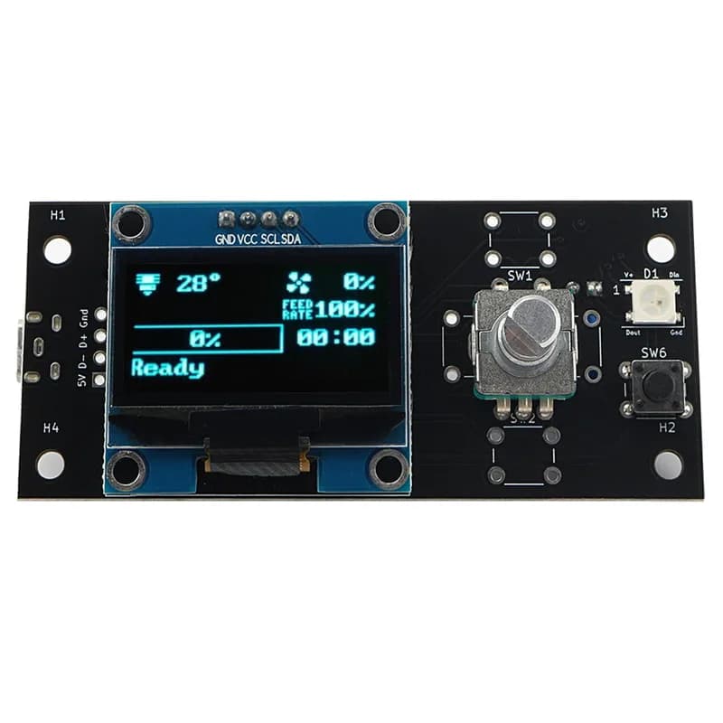 FYSETC Voron V0 1,3-дюймовый OLED-дисплей, умный дисплей для Raspberry Pi 3 B + Voron V0, аксессуары для 3D-принтеров