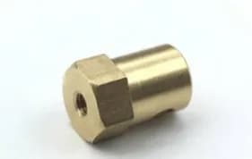 Латунная шестигранная монтажная втулка 3 мм, шестиугольная, 12*12*18 мм