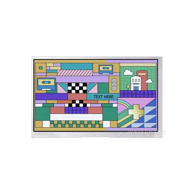 7-дюймовый модуль дисплея DVI для Raspberry Pi Pico, панель IPS, 1024×600 пикселей, интерфейс DVI