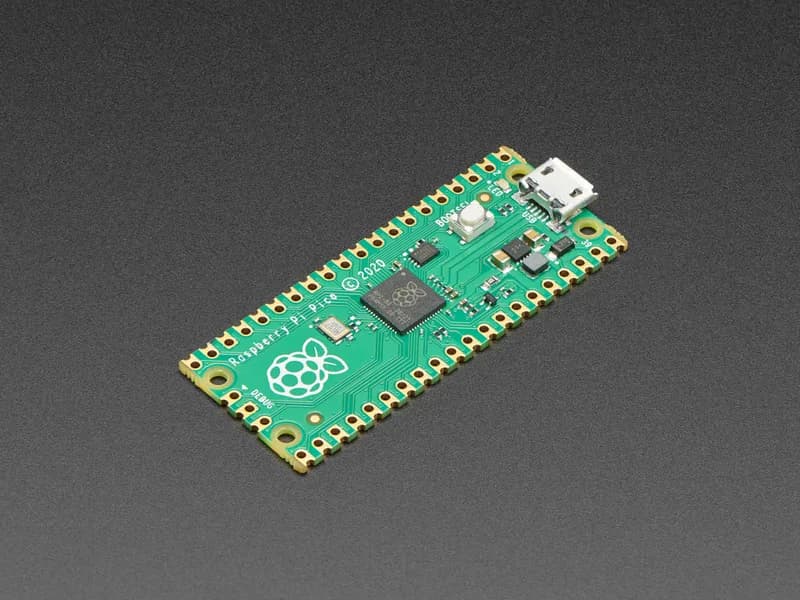 Плата микроконтроллера Raspberry Pi Pico RP2040 без разъемов